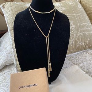 Lucky Brand Gold Tone Bolo